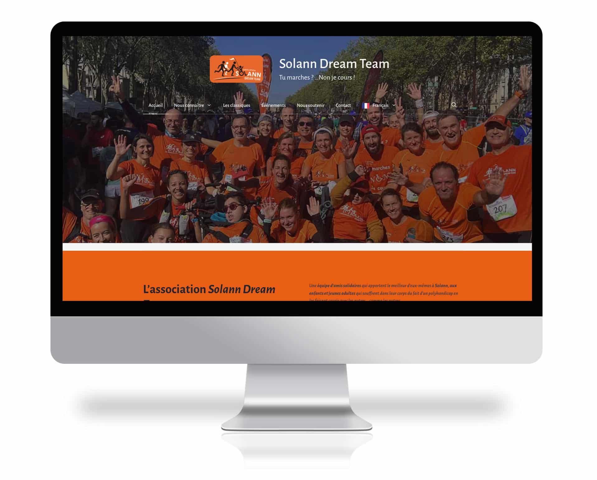 Refonte du site pour l'association Solann Dream Team